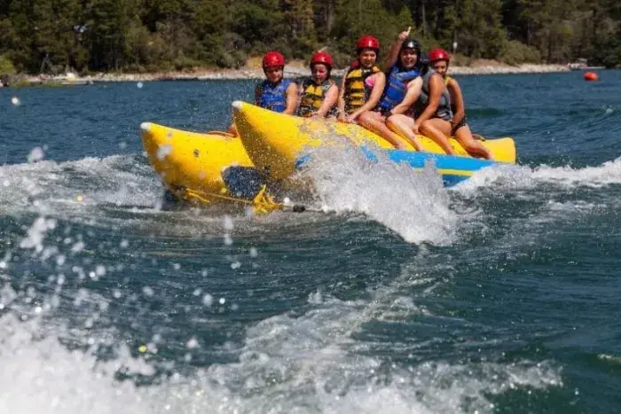 Campers on a Banana Boat
