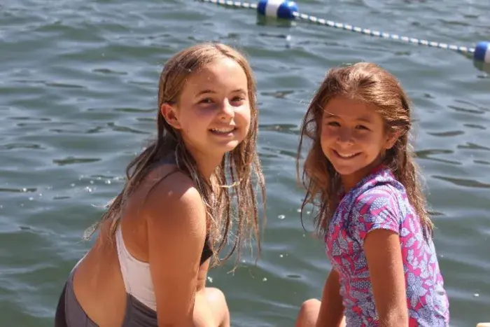 girls at bass lake
